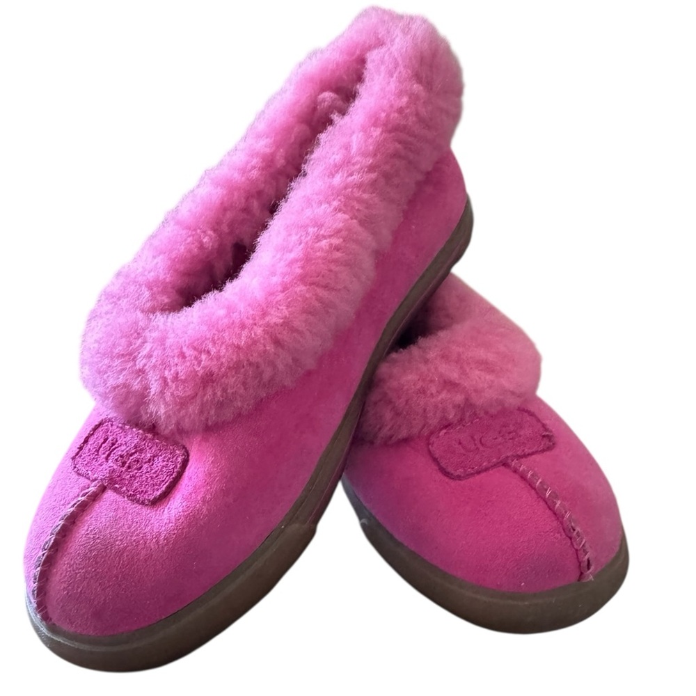 UGG Rylan Sheepskin/Suede Hot Pink Women's Slippers